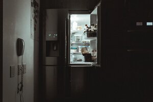 midnight snack open fridge