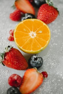 fruits on ice