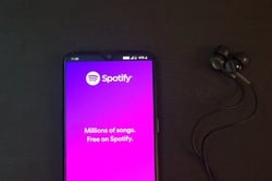 Spotify on mobile phone