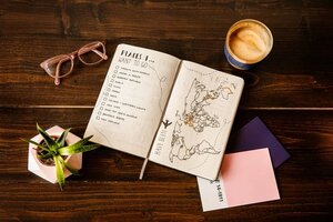 travel book planning items